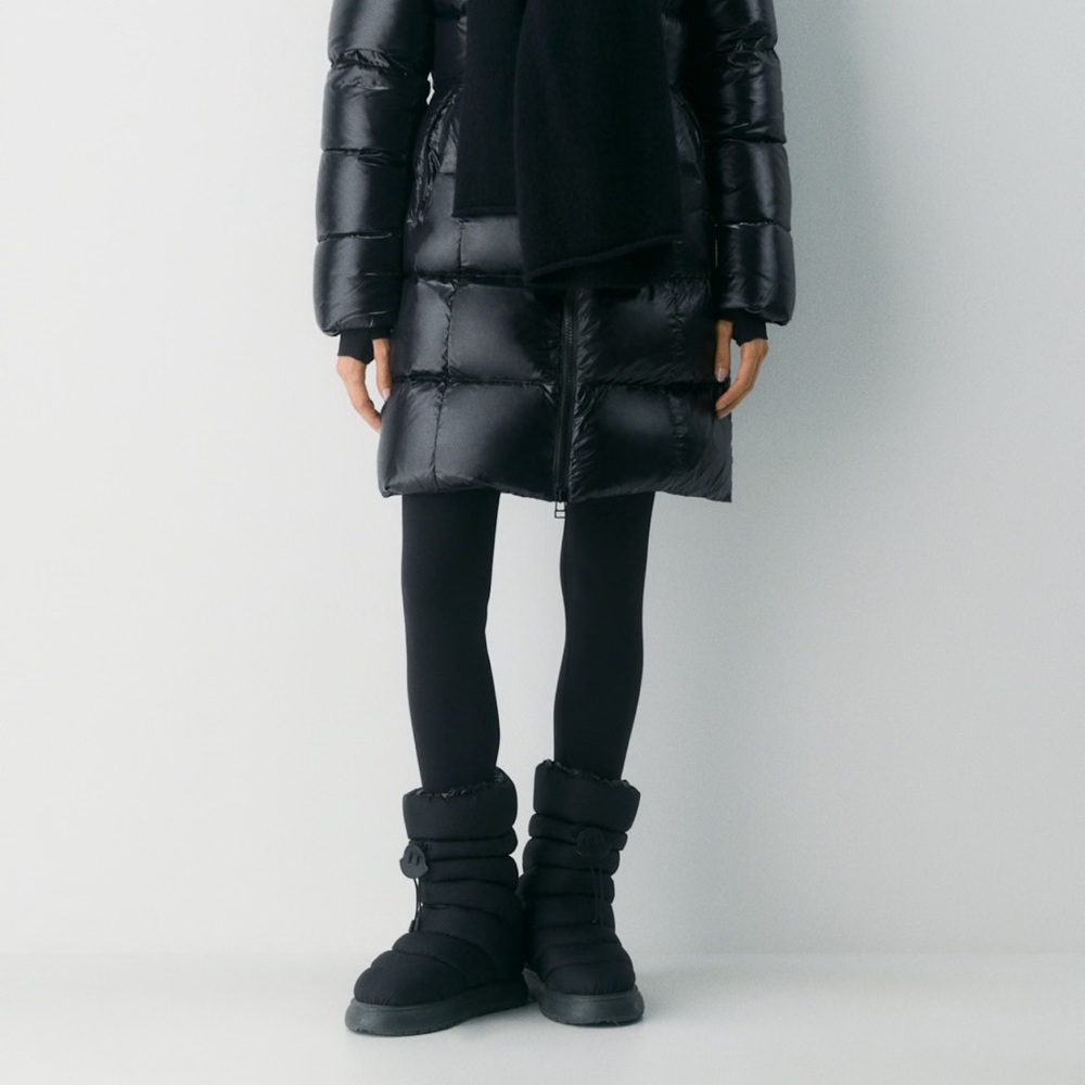 Aritzia: Black gloss SUPER SNUG Puffer mid with Fur (Limited Edition) - Picture 10 of 13
